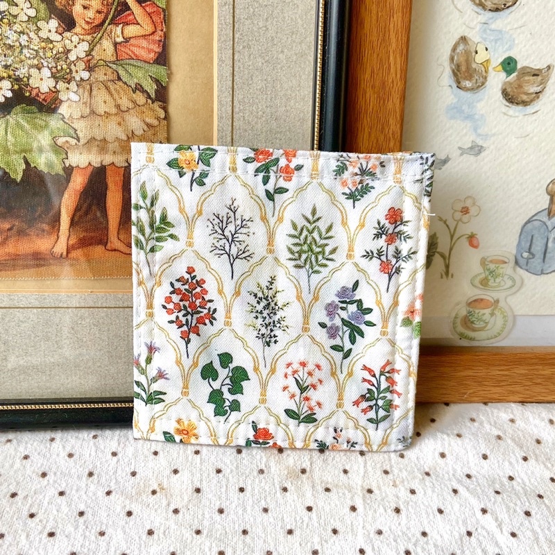 Miếng lót ly , lót cốc vải cotton thấm hút tốt nhiều mẫu vintage style châu âu handmade