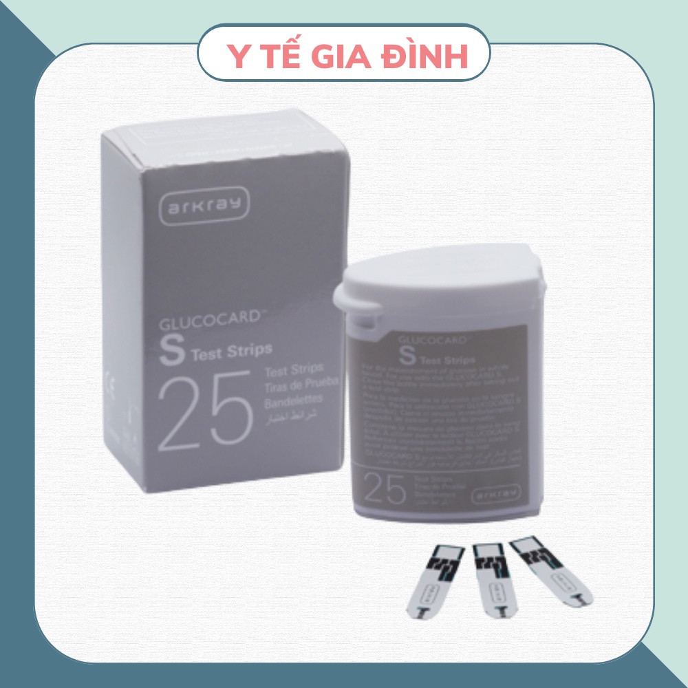 Que Thử Đường Huyết Arkray Glucocard S Xác Định Nồng Độ Máu Chính Xác Hộp 25 Que