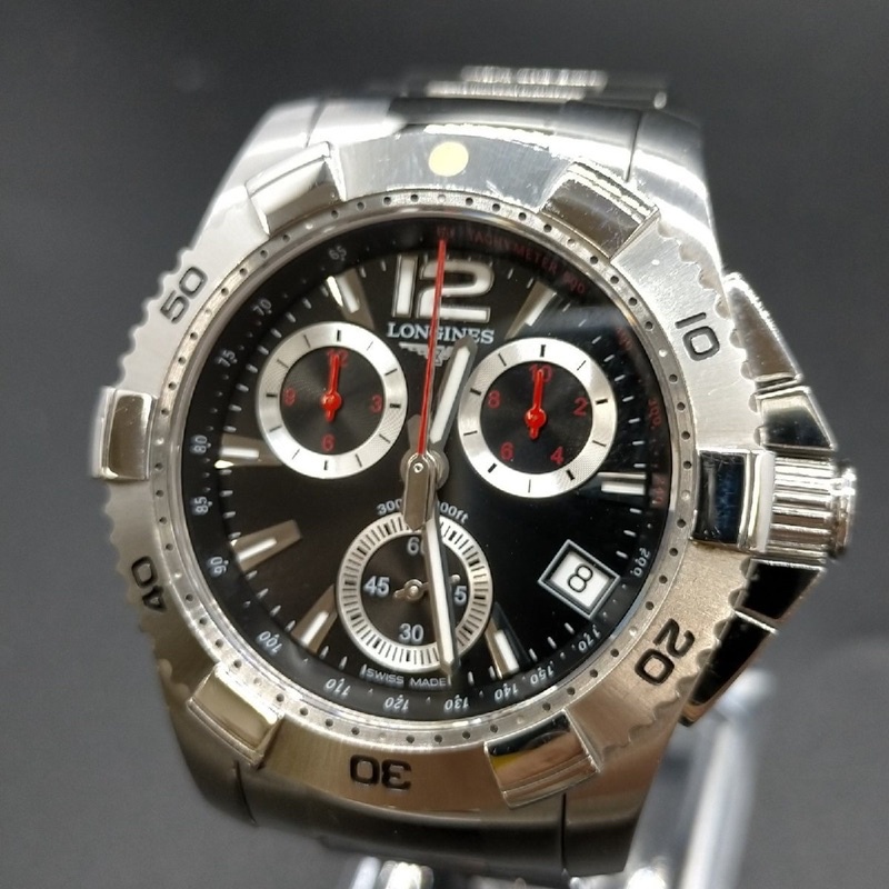 Đồng Hồ Nam Longines Conquest, Dây inox Mặt Đen , Mặt Tròn Đường Kính 41 mm Chống Nước, chính hãng Longines