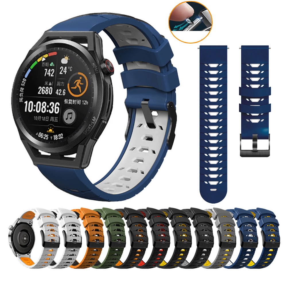 Dây Đeo Silicon 22mm 20mm Chống Nước Tháo Gỡ Nhanh Cho garmin forerunner 265 255 745 645 245 158 55 move