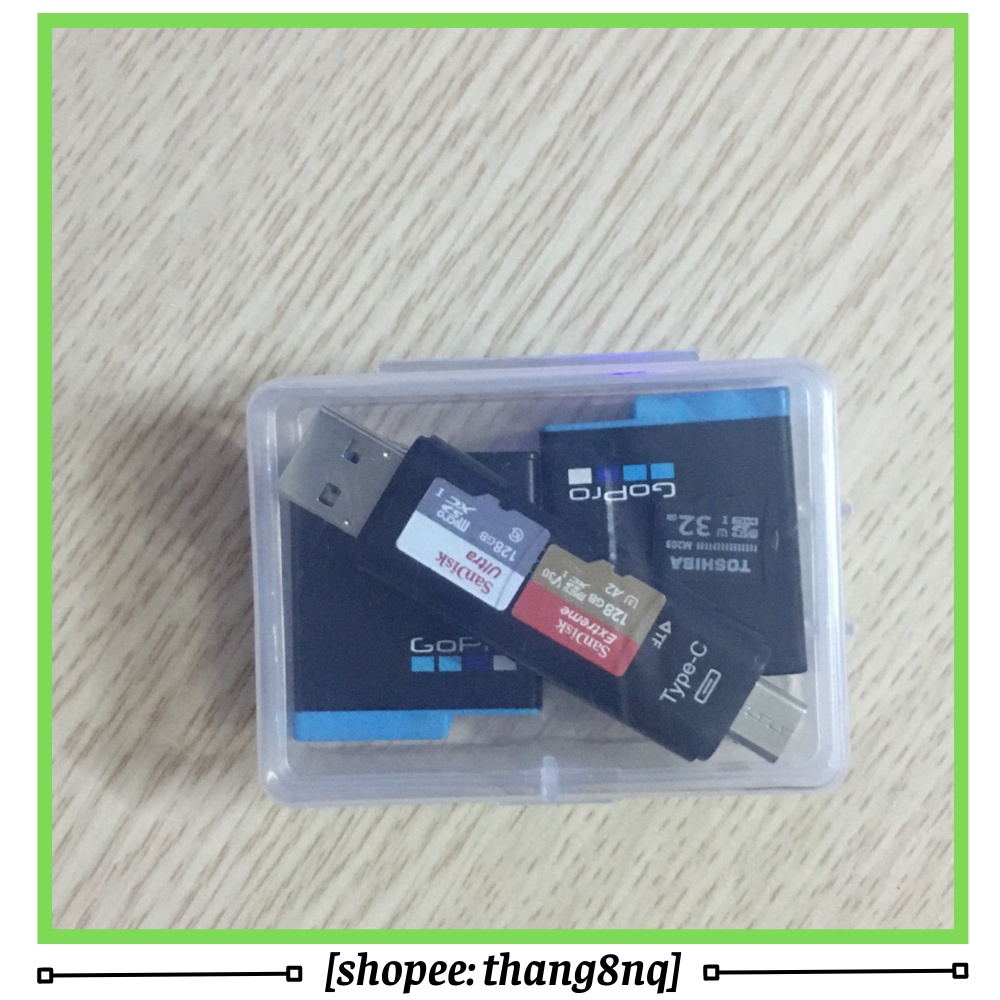 Hộp nhựa mini đựng phụ kiện, màu trong suốt | 6.8x5x2.3cm