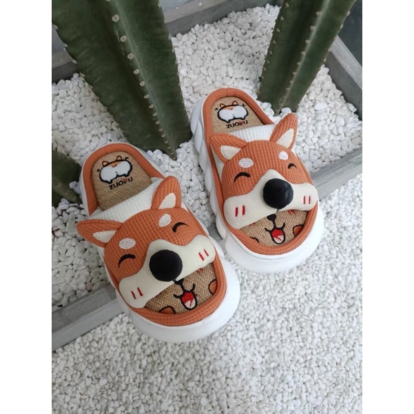 Dép lông chó shiba siêu xinh - chính hãng - cao 5cm