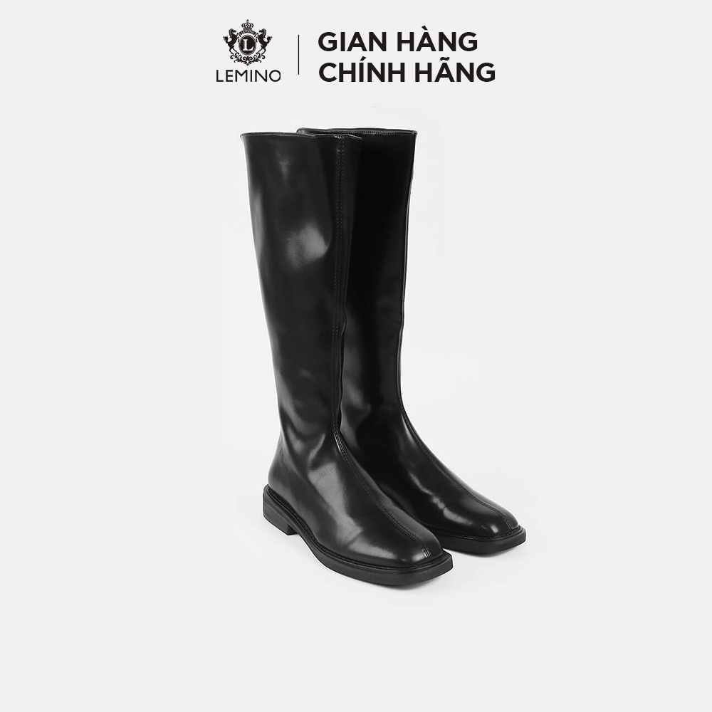 Boots Da Nữ Lemino Thời Trang Cao Cổ Mũi Vuông MGH2479-3