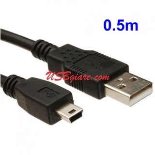 Cáp mini usb ra usb 2.0 ngắn 0.3m dây đen / xanh chống nhiễu
