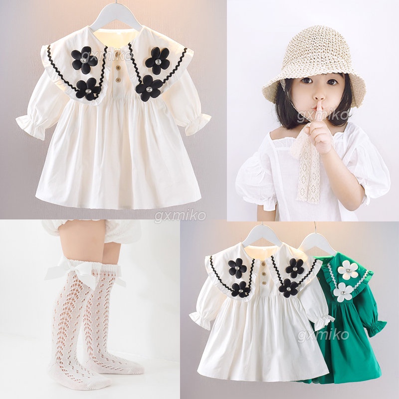 Đầm Công Chúa Phồng Màu Trắng Thời Trang Dự Tiệc Cho Bé Gái 1 Tuổi