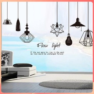 Tranh decal dán tường Trang Trí, Decal Hình Đèn