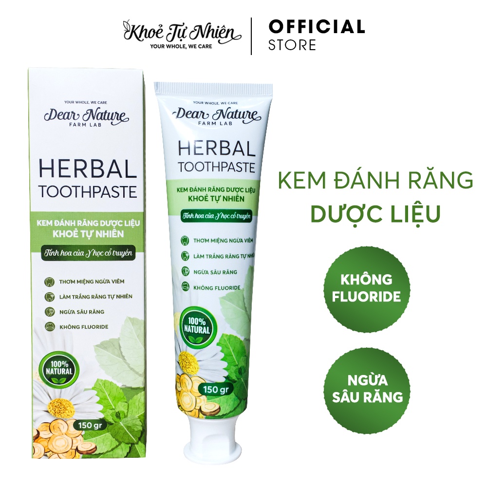 Kem đánh răng thảo dược Dear Nature 150gr