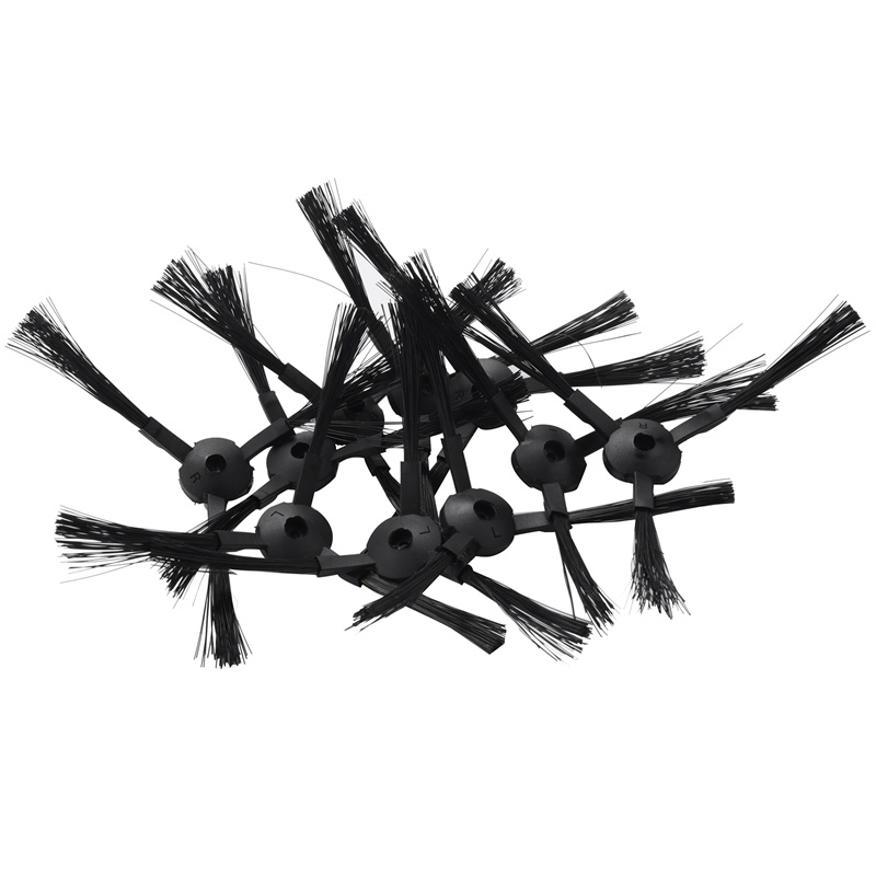 Bộ 10 Bàn Chải Bên + 5 Bộ Lọc Hepa + 5 Khăn Lau + 10 Miếng Dán Thay Thế Cho Robot Hút Bụi ILIFE V3 V3s V5 V5s V5s pro