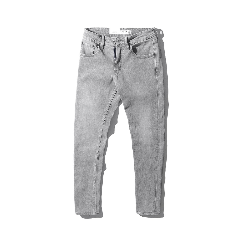 Quần jean xám nhạt DEFOXX form slimfit - 221204 | LASTORE MENSWEAR