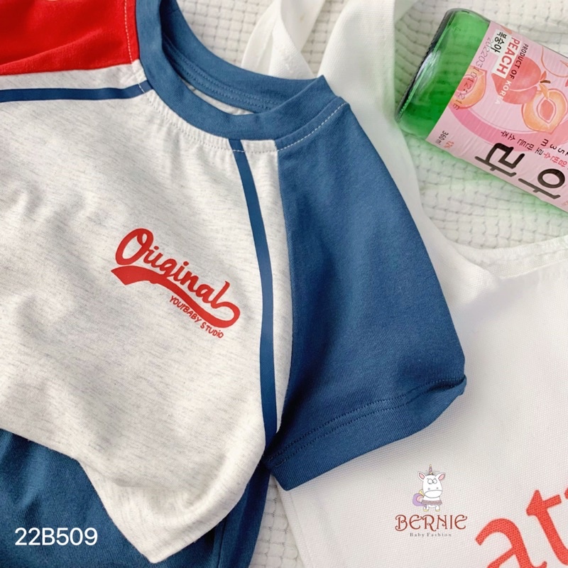 Bộ bé trai Bernie zaclang phối tay Original cho bé từ 8-22kg-22B509