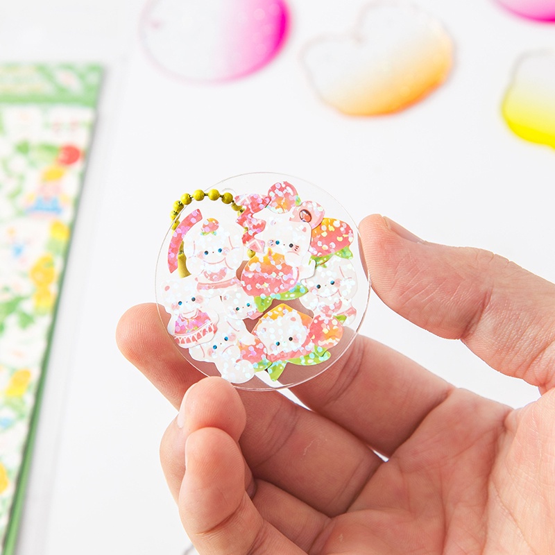 Hộp 66 Miếng Dán Trang Trí Lấp Lánh Sáng Tạo DIY