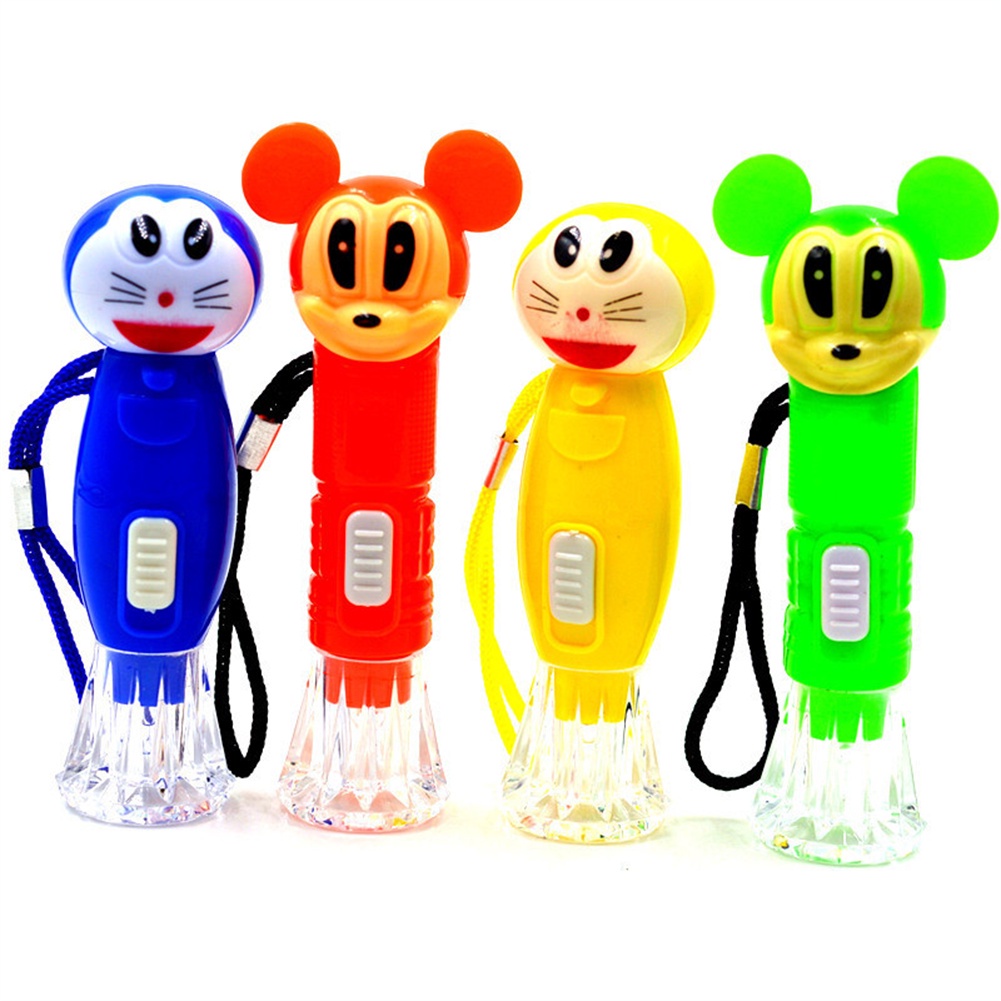 Đèn Pin Mini Cho Trẻ Em Bằng Nhựa Mới Đèn Pin Nhỏ Cầm Tay Led Pha Lê Trong Suốt Cho Gia Đình FATE1