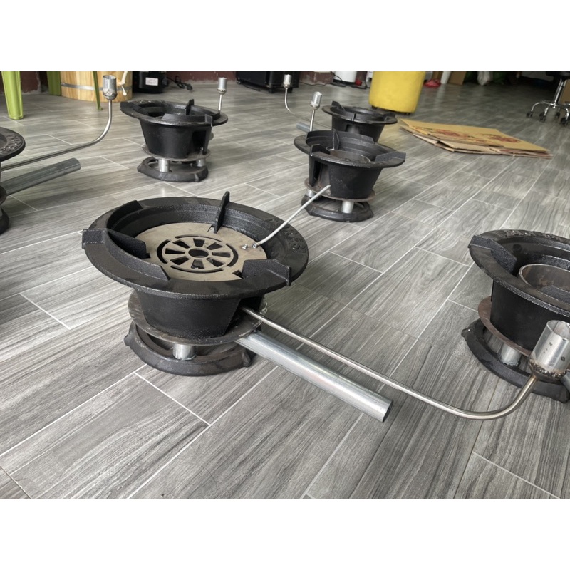 bếp hoá khí D32 2 lớp vỏ gang đúc đốt dầu ăn thải- nhớt thải