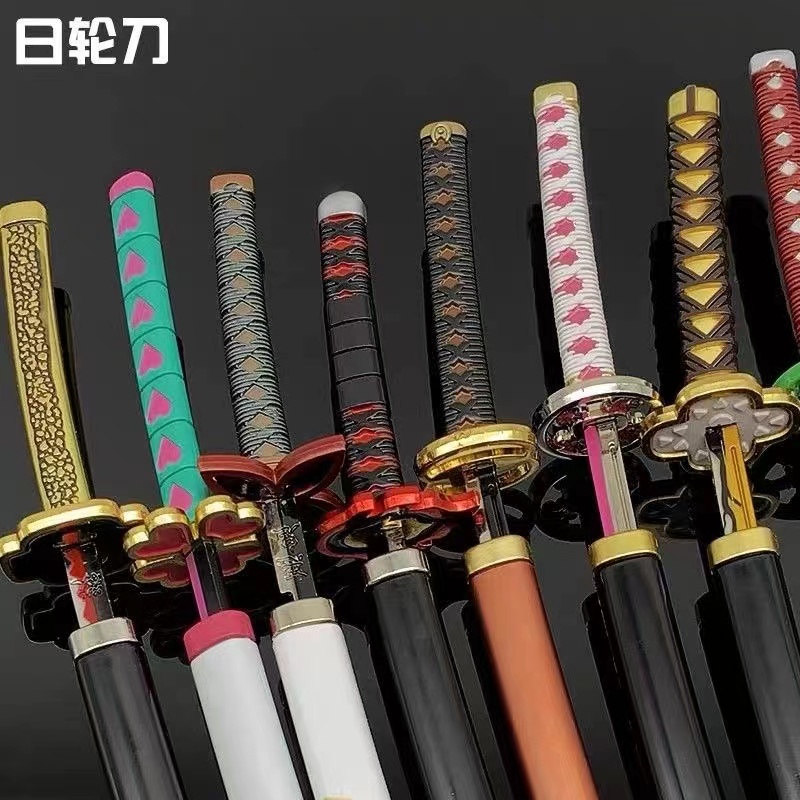 Mô hình kiếm katana kimetsu no yaiba, zoro onepiece 25cm và 26cm bằng titan