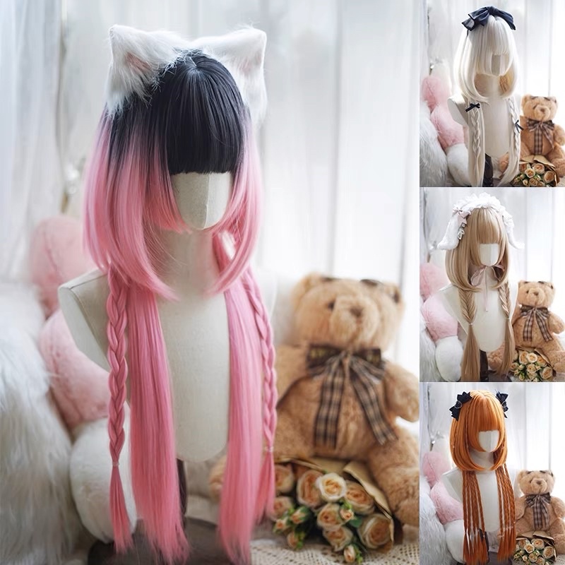 wig/ tóc giả hime 2 tầng hãng Ochanomizu (hàng sẵn)