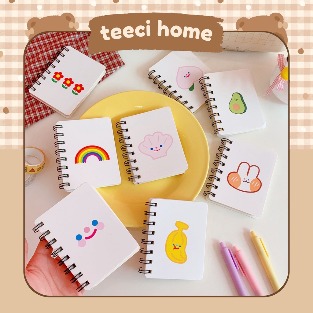 Sổ Tay Vở Ghi Chú Gáy Lò Lo Bìa Cute D126