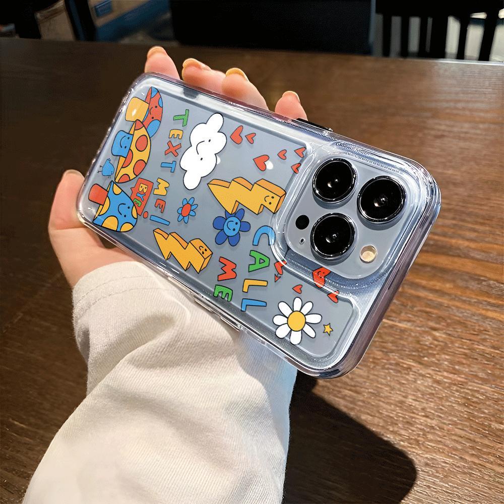 Ốp Điện Thoại Trong Suốt Hình Đám Mây Cho iphone 14promax 13 12 11 7Plus 7 8 X XS Max