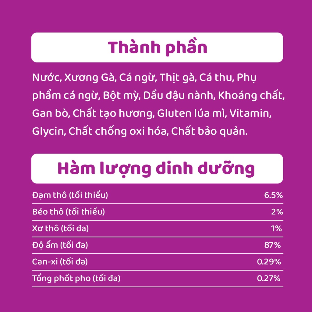 Bộ 6 Túi Thức Ăn Dạng Sốt Cho Mèo Con WHISKAS Junior Vị Cá Thu 80G