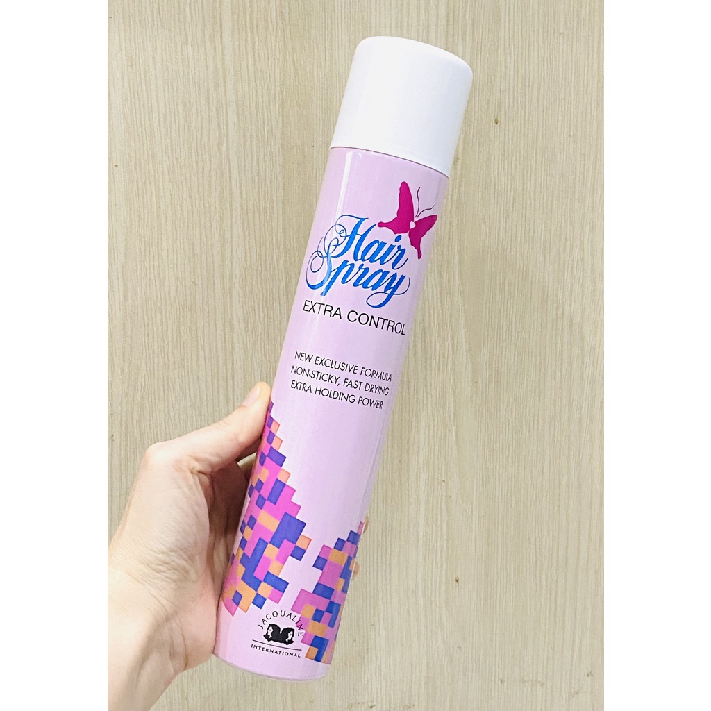 Keo xịt tóc Con Bướm Hair Spray Extra Control Jacqualine 420ml