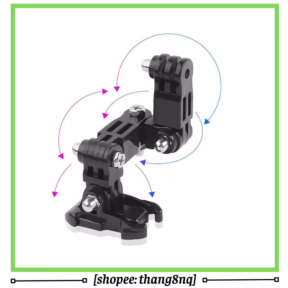 Bộ gắn cằm mũ fullface cho gopro, osmo action, sjcam