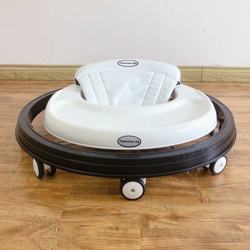 Xe tròn tập đi cho bé, Xe tập đi tròn cao cấp cho bé điều chỉnh 5 cấp độ