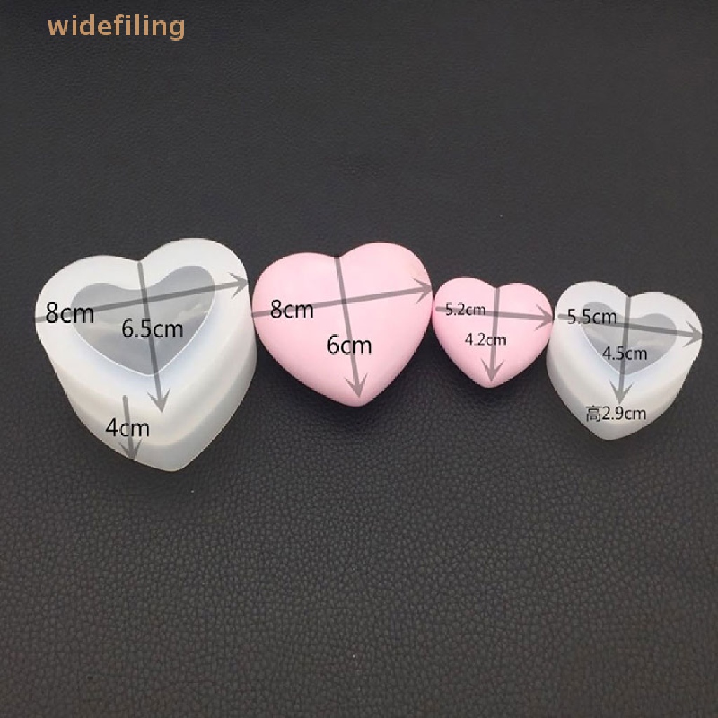 Khuôn Silicone Tạo Hình Trái Tim 3D Trang Trí Bánh DIY