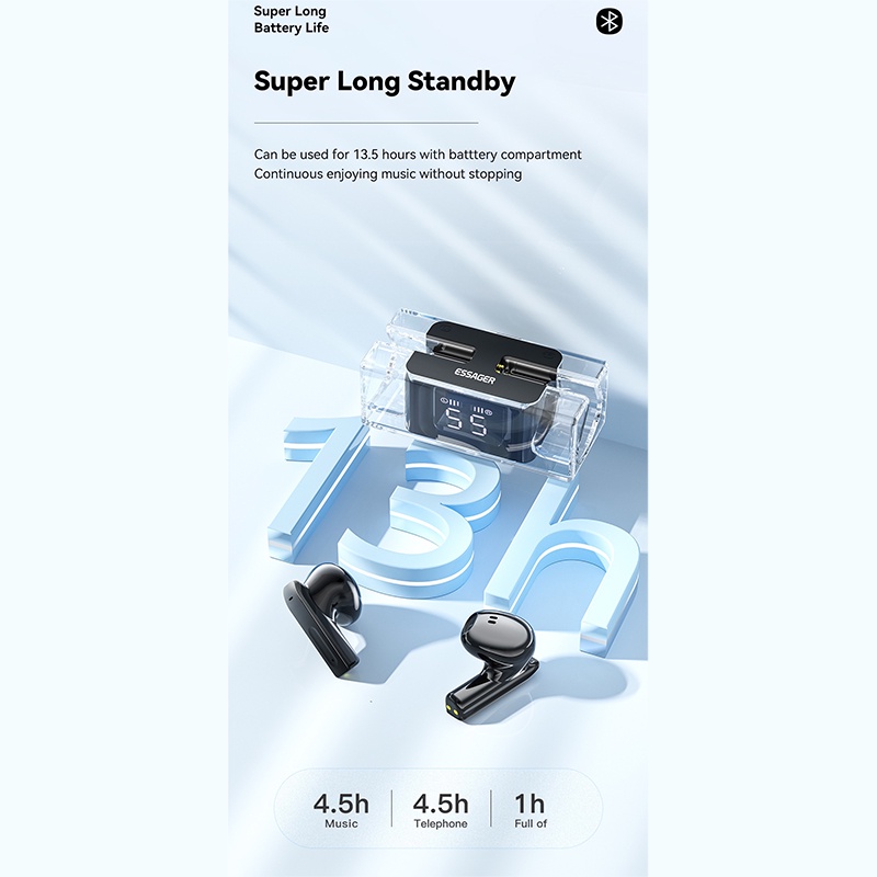 Tai Nghe Bluetooth Essager E90 Kèm Mic Thoại
