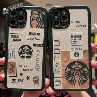 Ốp Điện Thoại Mềm Chống Sốc In Hình Starbucks Phong Cách Âu Mỹ Cho iphone14pro 1311 / 12 xsmax 8plus ICK5