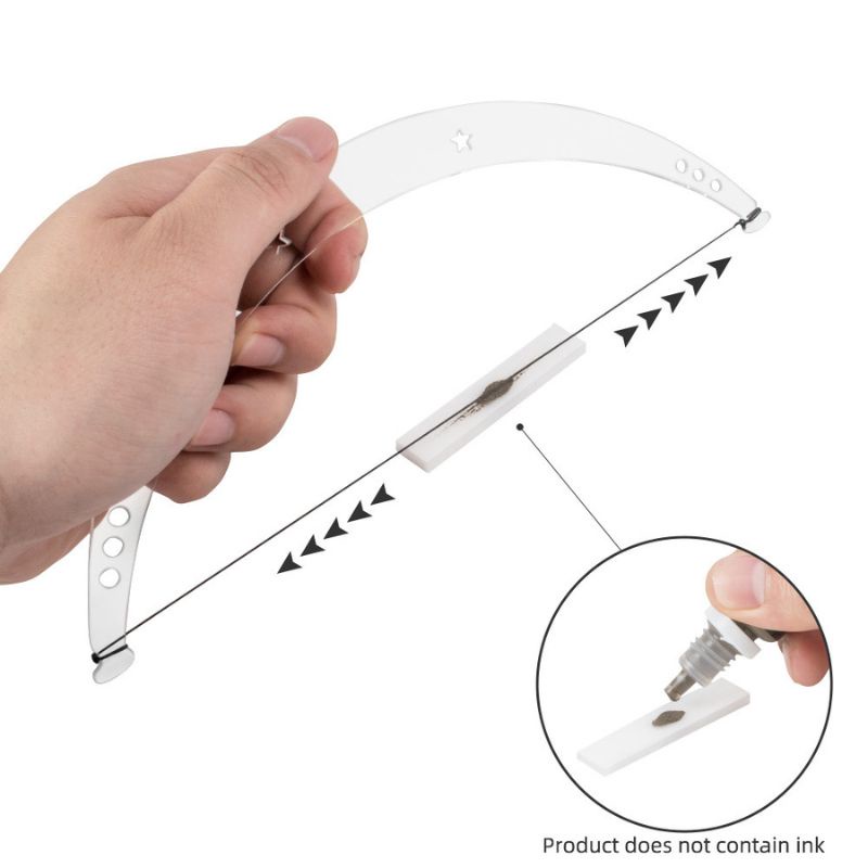 Thước Cung Đo Chân Mày Loại Lớn Sẵn Dây, Thước Cung Phun Xăm