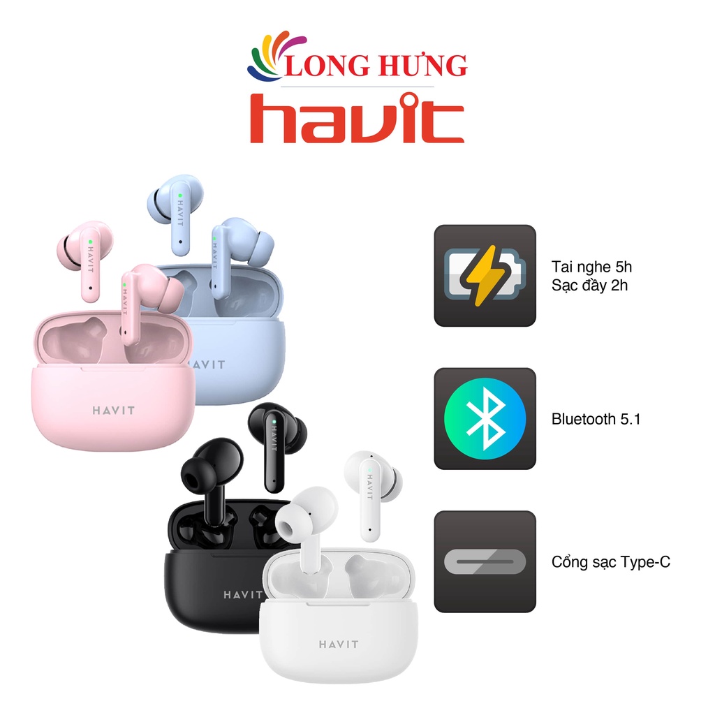 Tai nghe Bluetooth True Wireless Havit TW967 - Hàng chính hãng