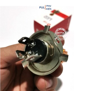 Đèn pha led chân H4 3 tim cho xe máy Wave Dream Sirius...