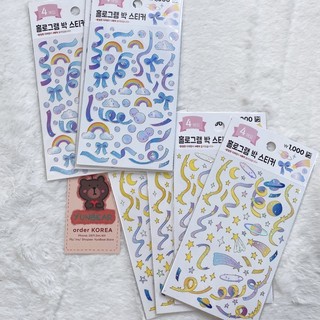 Hologram stickers trang trí daiso hàn quốc