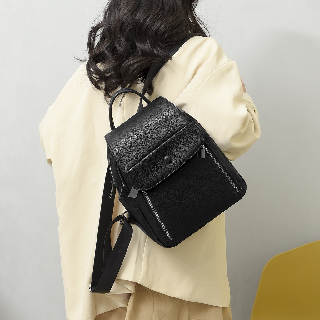 Ba Lô Da Mềm Sức Chứa Lớn Thời Trang Cho Nữ