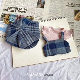 Outfit Doll 15cm 20cm - Bộ đồ Blush Navy