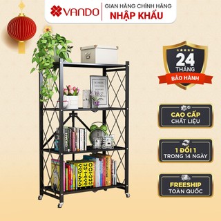 Kệ Để Đồ Đa Năng VANDO Dùng cho Nhà Bếp có thể Xếp Gọn Gấp Gọn, giá Để Lò Vi Sóng kèm Để sách, trang trí đồ dùng