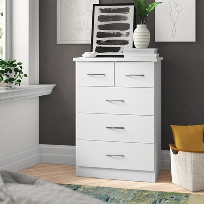 EDLE, Tủ đựng đồ 4 tầng 5 ngăn kéo DRA_233, 75x40x75cm, tủ gỗ Scandi Home