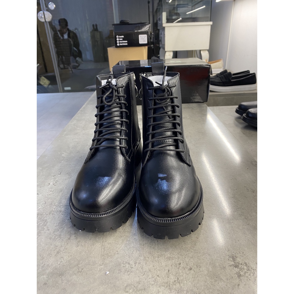 Giày Nữ- Combatboots Kéo Khóa Vintage Made In Viet Nam Bảo Hành 12 Tháng