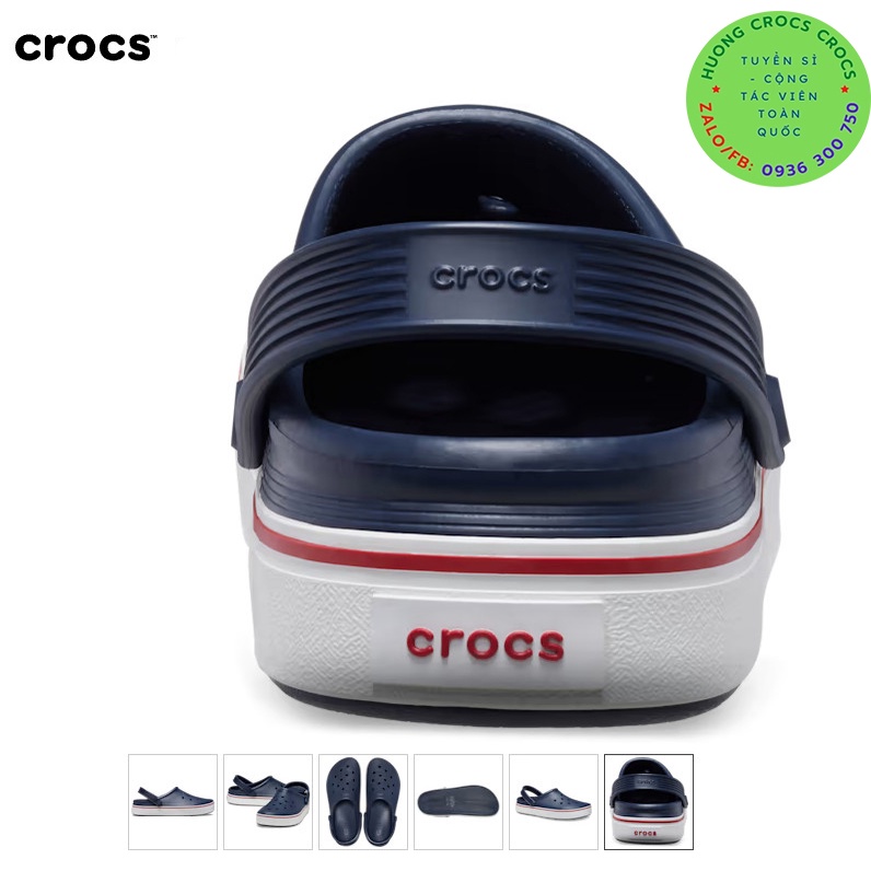 DÉP SỤC CROCS BAND CLEAN CHO NAM - NỮ MÀU XANH NAVY