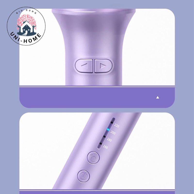 Máy Uốn Tóc Xoăn Tự Xoay 360 Độ Hai Chiều Nóng Nhanh