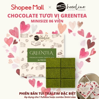 Socola Tươi Chocoline Vị Greentea Trà Xanh - Hộp Mini 6 Viên 40gram