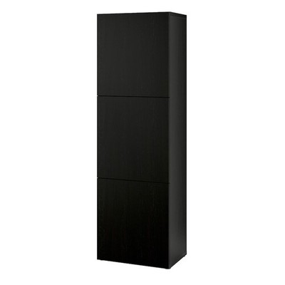 ATLANTA, Tủ lưu trữ 3 tầng STO_006, 60x42x193cm, tủ gỗ Scandi Home