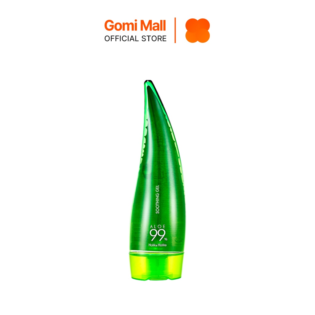 Gel nha đam dưỡng ẩm Holika Holika Aloe 99% Soothing Gel giúp làn da mềm mịn 250ml Gomi Mall