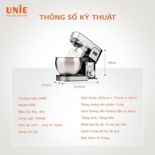 Máy nhồi trộn Unie EM5