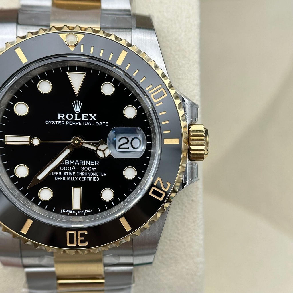 ĐỒNG HỒ NAM Rolex Submariner BLack CLEAN 3135 DM - Máy ETA THỤY SĨ- THÉP 904L- CHỐNG NƯỚC- BẢO HÀNH 36 THÁNG