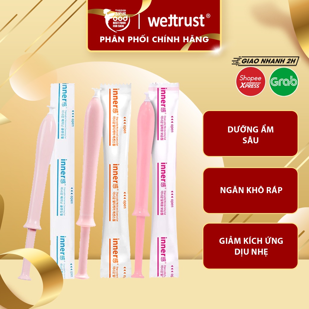 Đũa Thần Gel Dưỡng Ẩm Đa Năng Vùng Kín Wettrust Inner Disposable Multicare Essence Gel (1 ống)[che tên sp khi giao hàng]