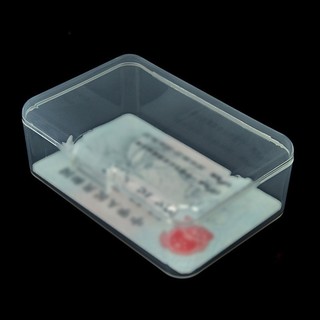 Storage Box Case Plastic Clear Organizer Small Transparent Rectangular Collection Container