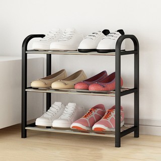 Living Room Bedroom Hotel Durable Home Storage Dormitory Easy Install Porch Metal Pole Plastic Frame Shoe Rack