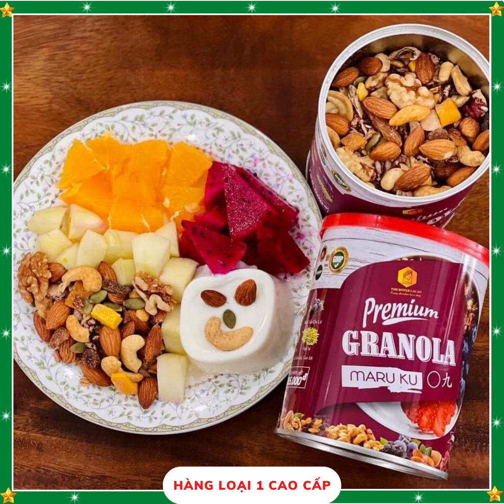 Granola MARUKU siêu hạt ăn kiêng không đường/ ngũ cốc giảm cân/ Hạt dinh dưỡng eat clean không đường