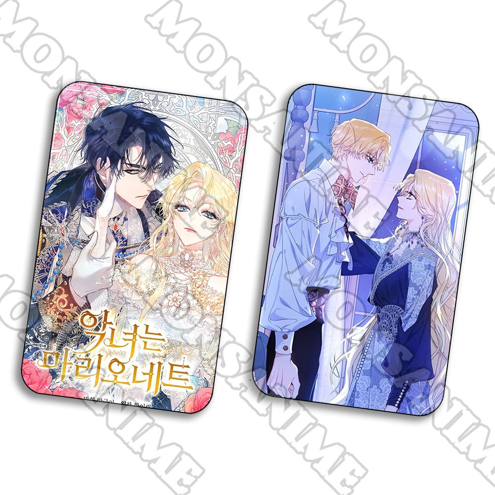 Ảnh card bo góc in hình ÁC NỮ LÀ CON RỐI ver ÔM manhwa thẻ bo viền 5*8cm anime chibi sưu tầm
