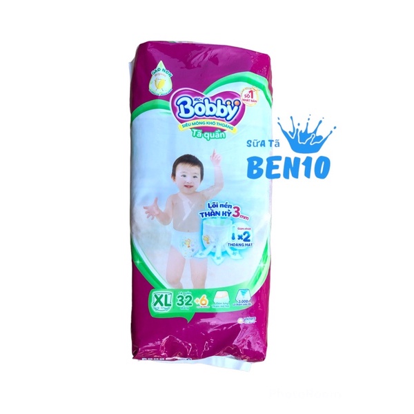 Tã Quần Bobby Gói Lớn XL32 (32 Miếng)
